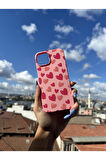 Samsung Galaxy S23 Uyumlu Kalpler Tasarımlı Telefon Kılıfı - Şeker Pembe