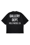 Unisex Oversize GALLERY DEPT HOLLYWOOD Baskılı Boxy Fit Kalın Kumaşlı (240gsm) T-shirt
