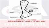 Gates 5197XS Eksantrik Kayışı 123x240 Toyota Corolla 1.3 12V 83 01 Starlet 1.3 12V 85 95 Ct694 1356819025