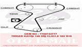 Gates 5244XS Triger Kayışı 148X254 Renault 9 1.8 16V 89-97 Clio 1.8 16V 90-96 Megane 2.0 16V 96-99 Ct760 7700743777