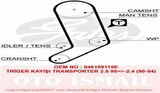 Gates 5323XS Eksantrik Kayışı 122x265 Caravella Lt28 Lt32 LT35 Lt46 Transporter 2.5 2.4D 2.5D 10V 90-Audi Ct8 074109119R