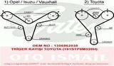 Gates 5388XS Triger Kayışı 191X320 Toyota Camry 3.0 24V 90-96 Lexus Opel Frontera 3.2 24V 98-04 Isuzu Ct852 5636375