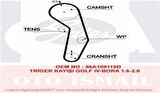 Gates 5489XS Eksantrik Kayışı 138Stp8M230H Caddy II Golf III IV Passat III Polo III Sharan Fabia Octavia 1.5 06A109119C