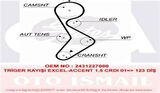 Gates 5579XS Eksantrik Kayışı 123x280 Accent Getz 1.5CRDI 12V 02-Kia Cerato Sportage 2.0Crd Ct1098 2431227250