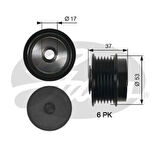 Gates OAP7015 Alternatör Kasnağı 6 Kanal Auris 07-18 Avensis 08-18 Corolla Sedan 07-19 RAV4 III 08-12 274150T010