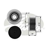 Gates OAP7070 Alternatör Kasnağı (Rulmanlı) Transit 2.4 TDCI (00 06) (Alternatör OEM No İçin 2C1T10300Ba) YC1U10A352BA