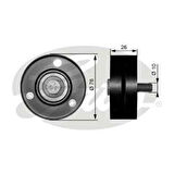 Gates T36083 Alternatör Gergi Rulmanı Polo-Golf IV-Bora 1.4-1.6 16V Ahw-Bcb 32145276