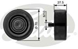 Gates T36206 Alternatör Gergi Rulmanı Accent 02-05 Elantra 01-06 Santa Fe 10-12 Tucson 06-10 Carens 02 1.5Crd 2528727000
