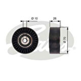 Gates T36393 Alternatör Gergi Rulmanı Ford Mondeo 2.2TDCI 08 14 Land Rover Freelander 2.2Td4 16V 06 14 C2Z31973