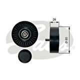 Gates T36452 Alternatör Gergi Rulmanı Bmw E83 E70 E71 E71