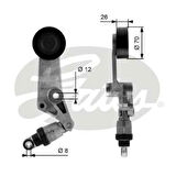 Gates T38286 Alternatör V Kayış Gergi Rulmanı Komple Toyota Corolla 1.4 1.6 Vvtı 2002-2007 Avensıs 1.6 1.8 2000-2007