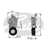 Gates T38331 Alternatör Gergi Rulmanı Kütüklü Doblo Palio Albea Fiesta Focus Mondeo 1.8Tdc 207 307 1.4 1.6 HDI AV6Q6A228AB