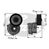 Gates T38440 Alternatör Gergi Rulmanı Kütüklü Linea Punto Agila Astra H J Combo Corsa C D Meriva 1.3CDTI 1.3JTD 6340554