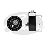 Gates T41082 Alternatör Gergi Rulmanı A4 (95 00) A6 (97 05) A8 (96 02) Passat (99 00) 2.4 2.7 2.8 V5