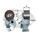 Gates T43133 Eksantrik Gergi Rulmanı (Kutuklu) Accent II Elantra Getz Matrıtrajet 1.5 Crdı 2.0 Crdı (01)