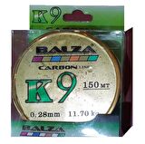 BALZA CARBON LİNE K9 MİSİNA 150 MT. 0,38MM