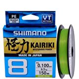 İp Misine Shimano Kairiki MantisGreen Yeşil 0,06mm 150 metre 8kat