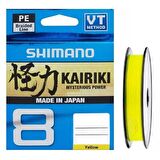 İp Misine Shimano Kairiki YELLOW SARI 0,16mm 300 metre 8kat