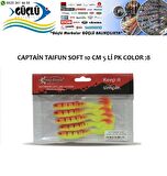 LEVREK TURNA SİLİKONU CAPTAIN TAIFUN SOFT 10 CM 5 Lİ PK RENK :8