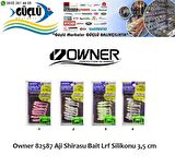 LRF SİLİKONU Owner 82587 Aji Shirasu Bait Lrf Silikonu 3,5 cm RENK:01