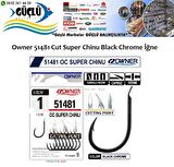 Owner 51481 Cut Super Chinu Black Chrome İğne NO:1/0