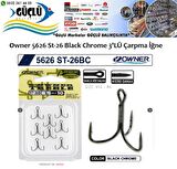 RAPALA İĞNESİ Owner 5626 St-26 Black Chrome 3’lü İğne No:8