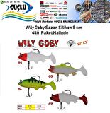 Sazan Silikonu 8 cm Wily Goby 5 li Paket Halinde RENK:3