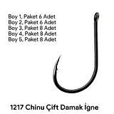 Shogun 1217 Chinu Delikli Çift Tırnaklı Olta İğnesi NO:1