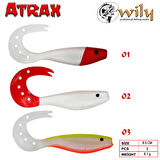 TURNA SİLİKONU Wily Atrax Turna Silikon 8.5 cm 5’Lİ RENK:02