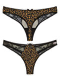 Beruflic Leopar Desenli Dantelli  G String Külot