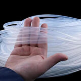 DYZER Alman Bayer Şeffaf Silikon Hortum 10x14 1 metre (İç Çap: 10 mm Dış Çap: 14 mm)