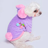 Gedyco Lilac Premium Peluş Küçük Irk Köpek Sweatshirtü (2 kg-9 kg arası köpeklere uygundur)