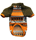 Gedyco Orange Snowflake Polar Orta Irk Köpek Sweatshirtü (8 kg-20 kg arası köpeklere uygundur)