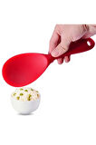 Silikon Geniş Pilav Kaşığı (22.5CM) Kırmızı