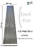 GÜMÜŞ AHŞAP AKUSTİK LAMBİRİ PANEL 60X275 9MM