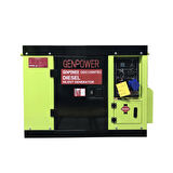 Genpower GDG 12000 TEC 12 Kva Marşlı Dizel Ses İzolasyon Kabinli Trifaze ( 380 Volt) Portatif Jeneratör