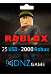 Gift Card 25 Usd 2000 Robux