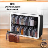 12'Lİ STANDLI KENDLİĞİNDEN YAPIŞANLI BAHARATLIK TAKIMI