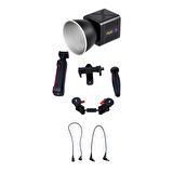 GDX ML40 RGB Telefon Vlog Seti + El Tipi Powerbank Tripod Batarya