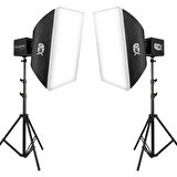Gdx ML60 Bicolor 60x90 SoftBox Video ve Ürün Çekim İkili Işık Seti