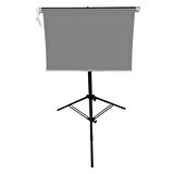 GDX Kumaş - Seyyar Vesikalık Gri Renk Fon Perde 135x200 cm