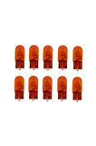 12v 5w T10 Dipsiz Park Ampul Sarı Wy5w (10 Adet) 501a