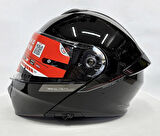MT Kask Mt Genesis Sv A11 Çene Açılır Kask Parlak Siyah