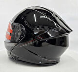 MT Kask Mt Genesis Sv A11 Çene Açılır Kask Parlak Siyah
