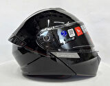 MT Kask Mt Genesis Sv A11 Çene Açılır Kask Parlak Siyah