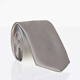 Açık Gold Slim Fit Düz Renk Dokuma Kravat / DDK-15