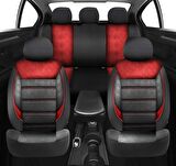 NiCe Shop Volkswagen Golf 6 Uyumlu Koltuk Kılıfı Scorpion - Kırmızı