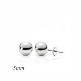 Gümüş Top Küpe - 5 mm