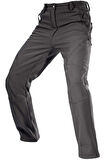 Ghassy Co. Erkek Çift Katmanlı Ultra Kalın Kışlık Kayak Motorcu Outdoor Softshell Pantolon