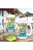 Aloha buzlu ya da buzsuz bira bardağı